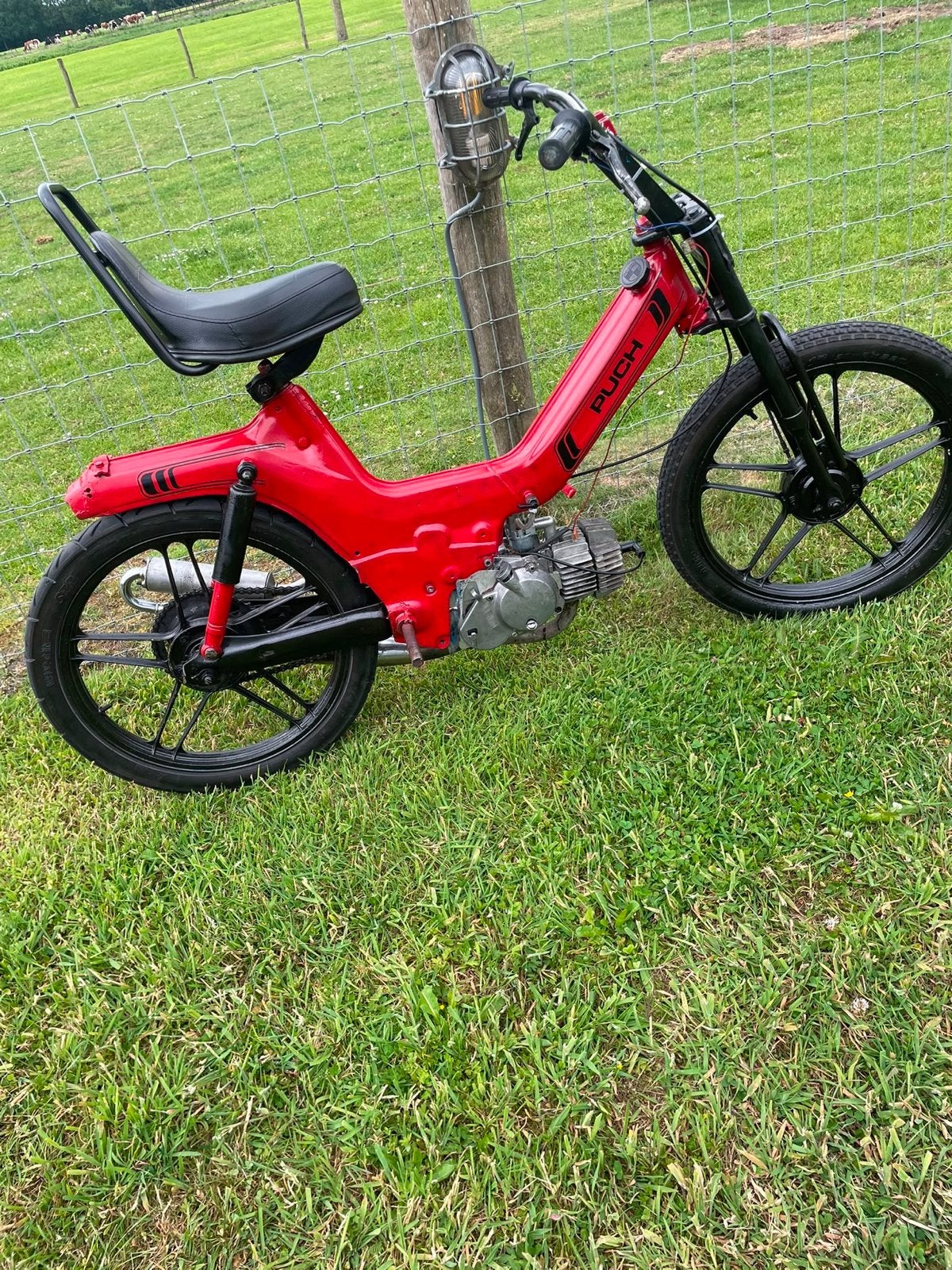 Puch Maxi S bromfiets - Rood, goed onderhouden, Fietsen en Brommers, Brommers | Puch, Ophalen, Gebruikt, Maxi