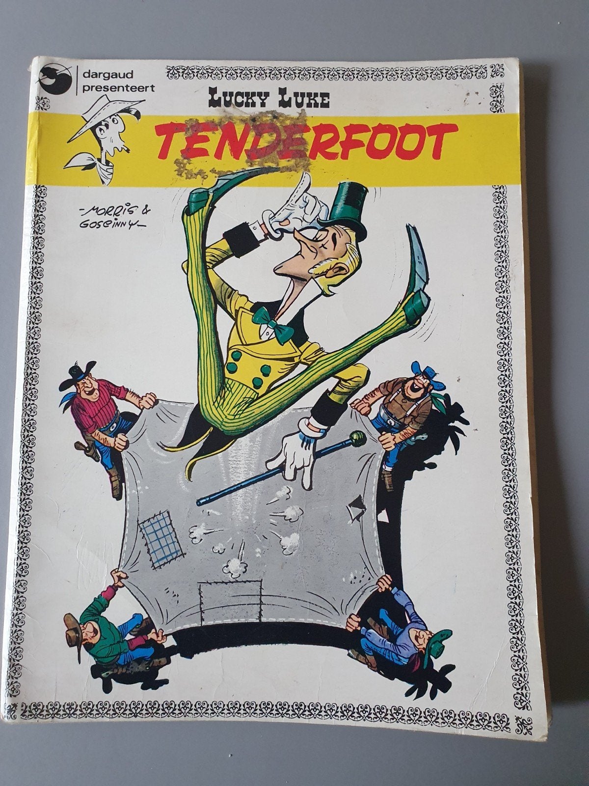 Lucky Luke - Tenderfoot (Dargaud), Eén stripboek, Ophalen of Verzenden, Gelezen, Morris & Goscinny