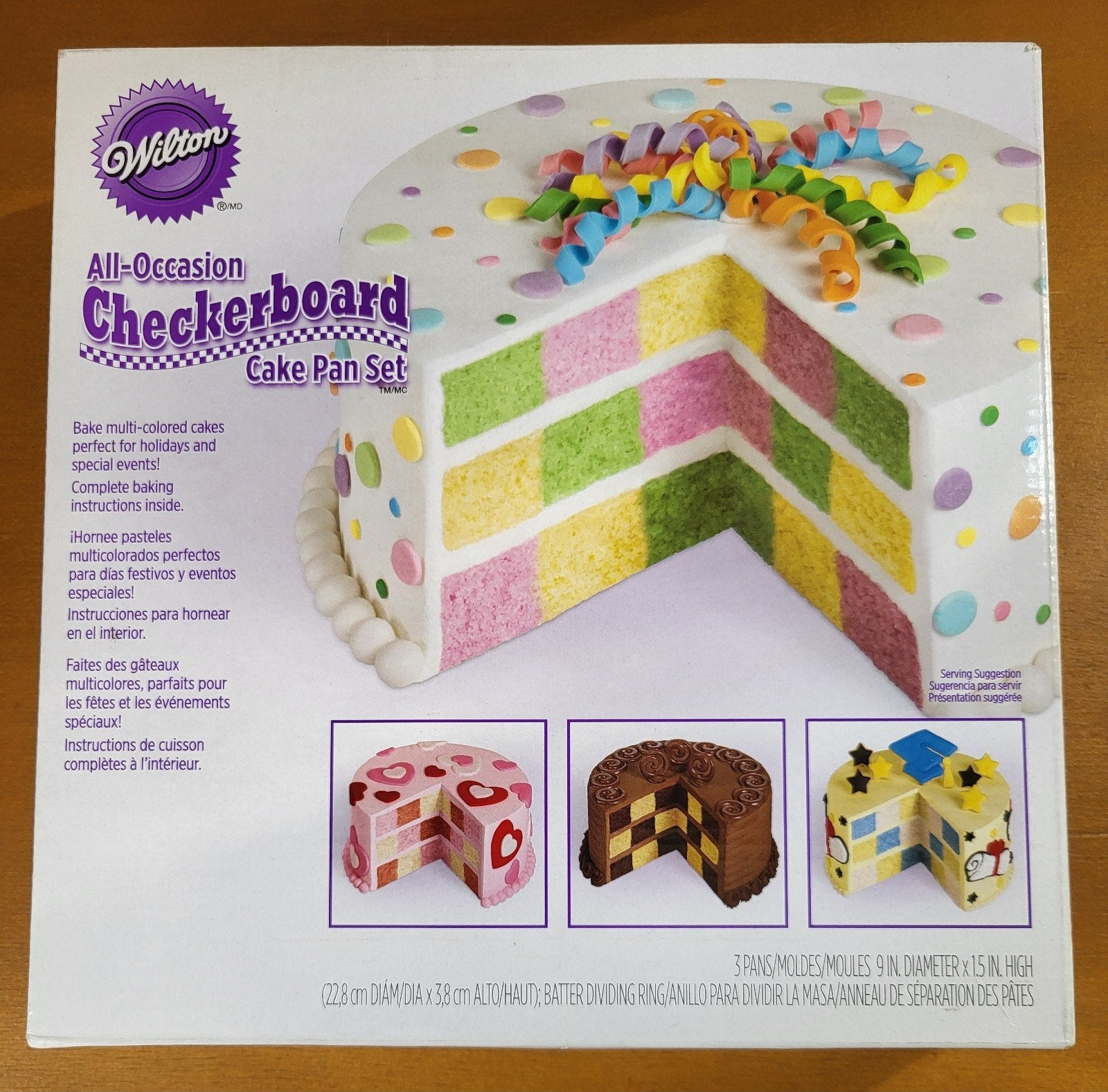 NIEUW! Wilton Checkerboard Cake Pan Set (Schaakbord Bakvorm), Ophalen of Verzenden, Nieuw, Taarten, Bakvorm