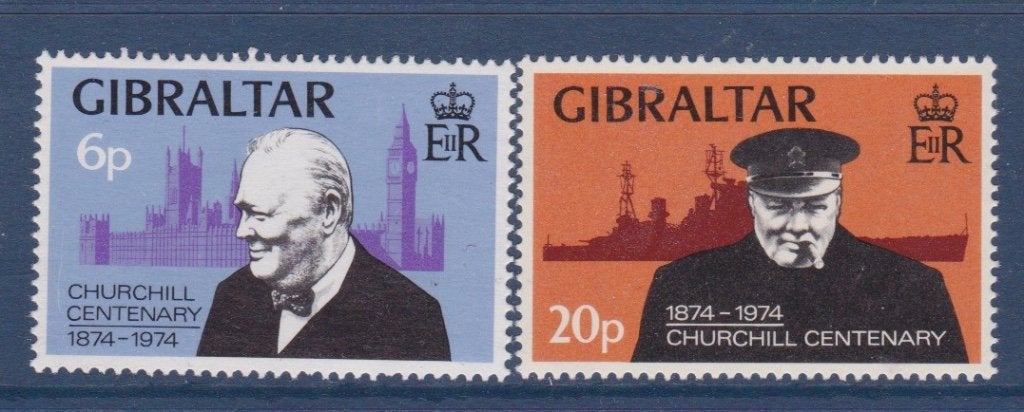 TSS Kavel 170020 Gibraltar Postfris minr 319-320 Churchill, Ophalen, Postfris
