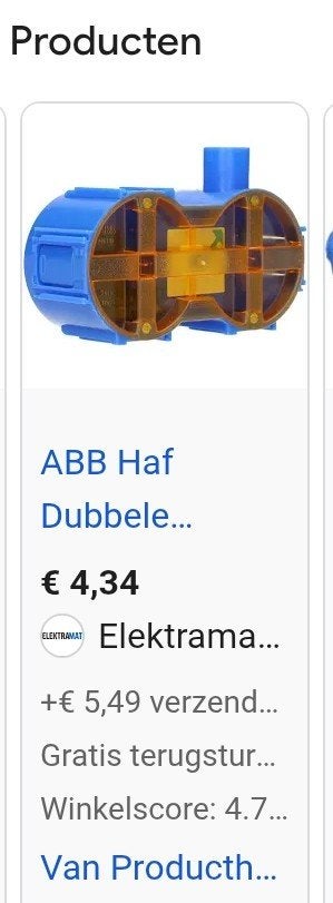 100 x duo doos abb., Computers en Software, Ophalen of Verzenden, Nieuw