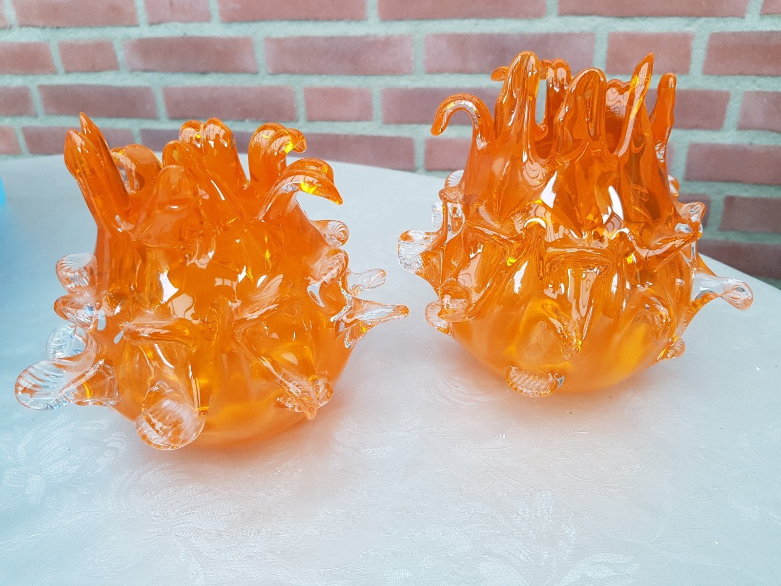 vintage murano glasobject oranje, Ophalen