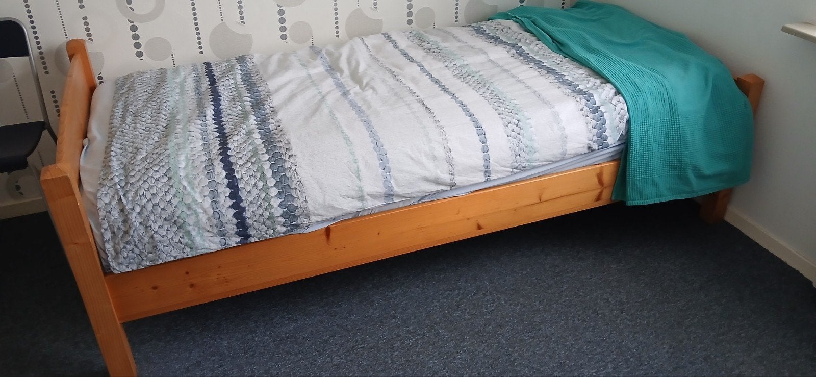 1 persoons bed, Ophalen, Gebruikt, 90 cm, Eenpersoons