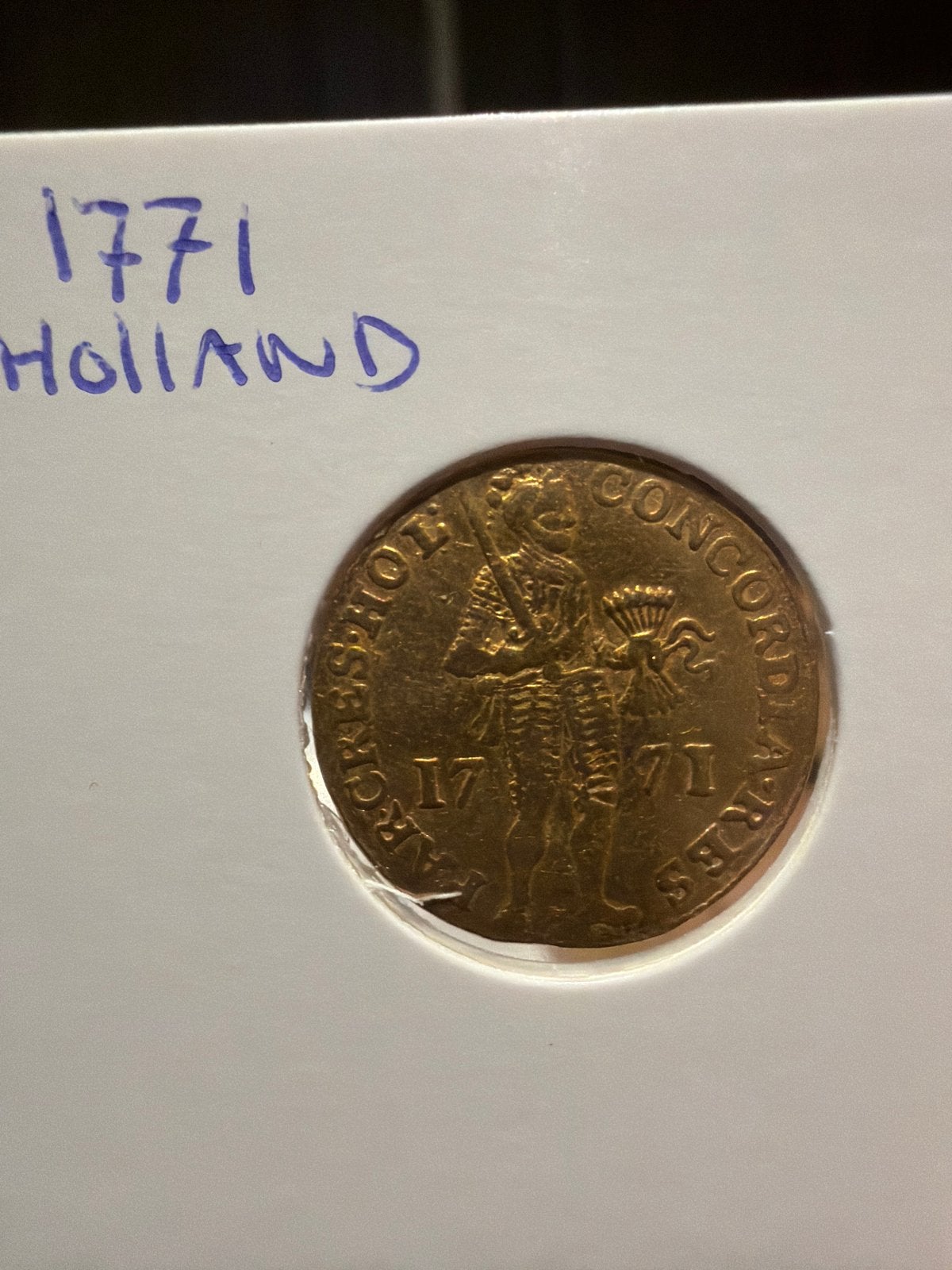 Zeldzame Gouden Dukaat Holland 1771, Vóór koninkrijk, Losse munt, Goud, Overige waardes