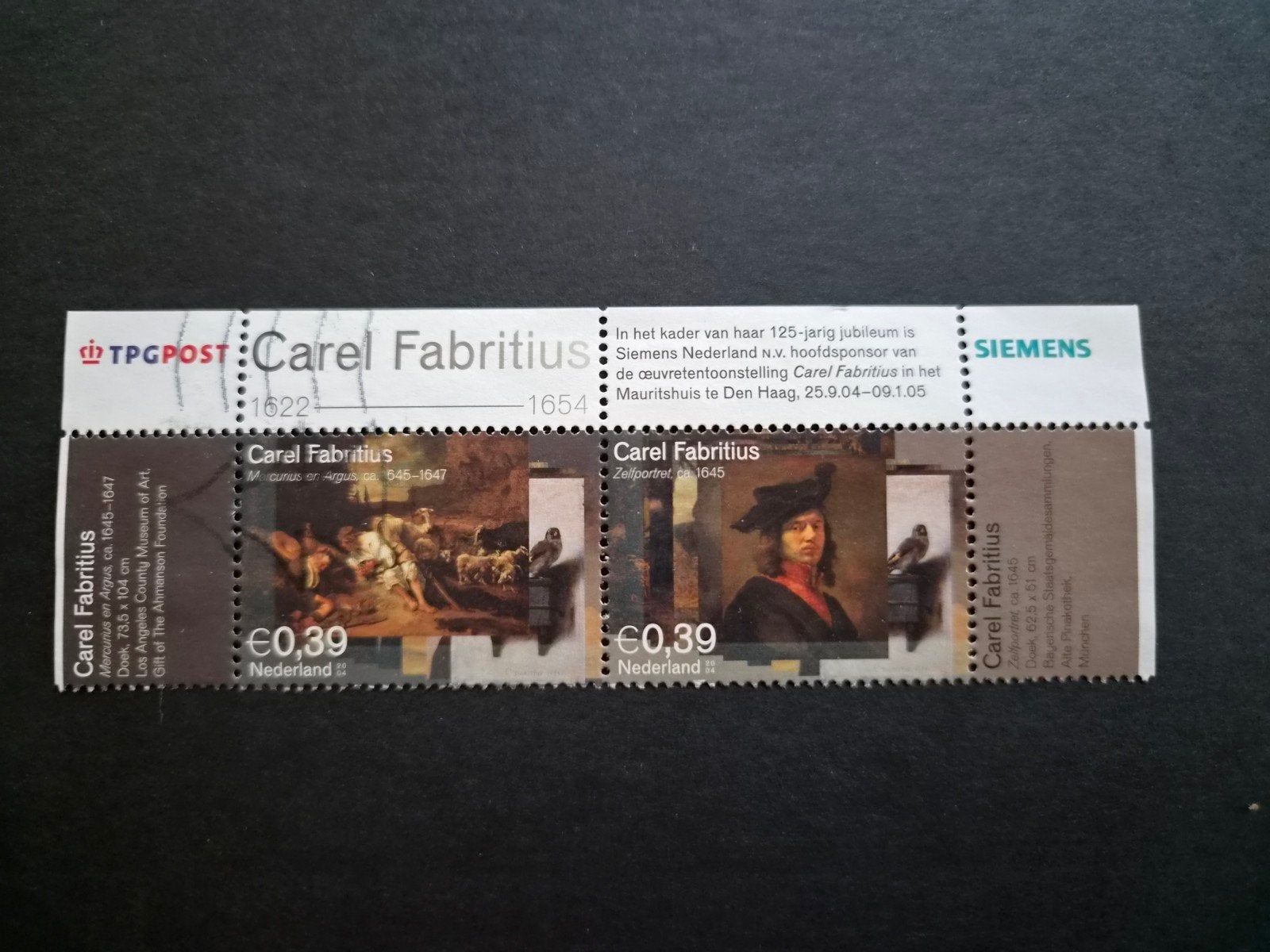 Nederland 2004 Carel Fabritius, Ophalen of Verzenden, Gestempeld