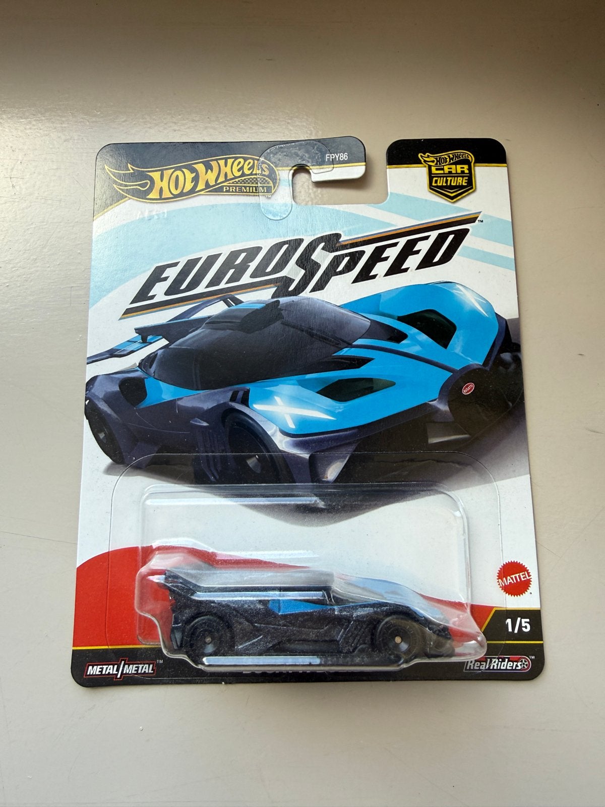 Hot Wheels Premium Bugatti Bolide Euro Speed FPY86, Ophalen of Verzenden, Zo goed als nieuw
