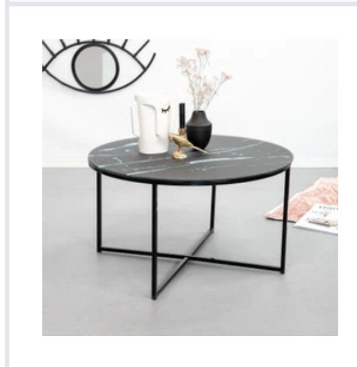 Ronde salontafel 80cm, Ophalen, Zo goed als nieuw, Rond, 50 tot 100 cm