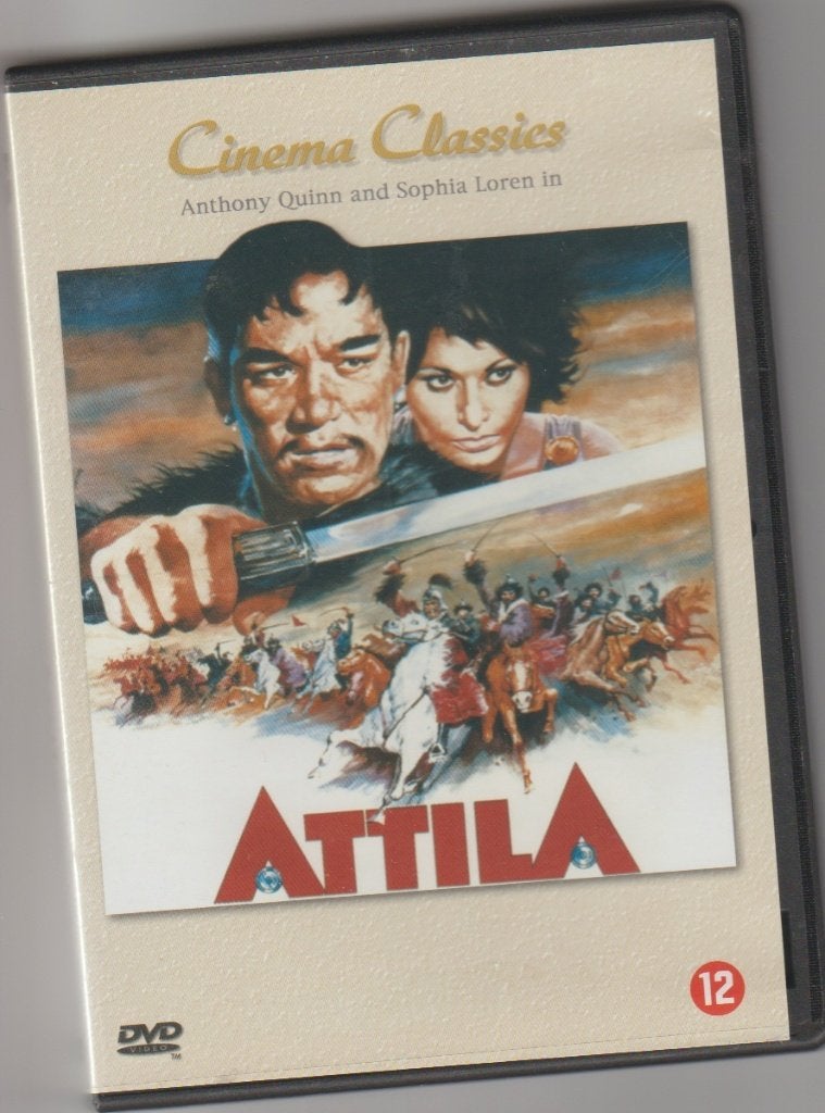 Atilla - 1954 - dvd - Anthony Quinn Sophia Loren, Alle leeftijden, Ophalen of Verzenden, 1940 tot 1960, Zo goed als nieuw