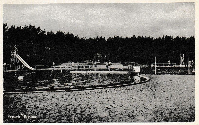 ERMELO - BOSBAD, Ophalen of Verzenden, 1940 tot 1960, Ongelopen, Gelderland