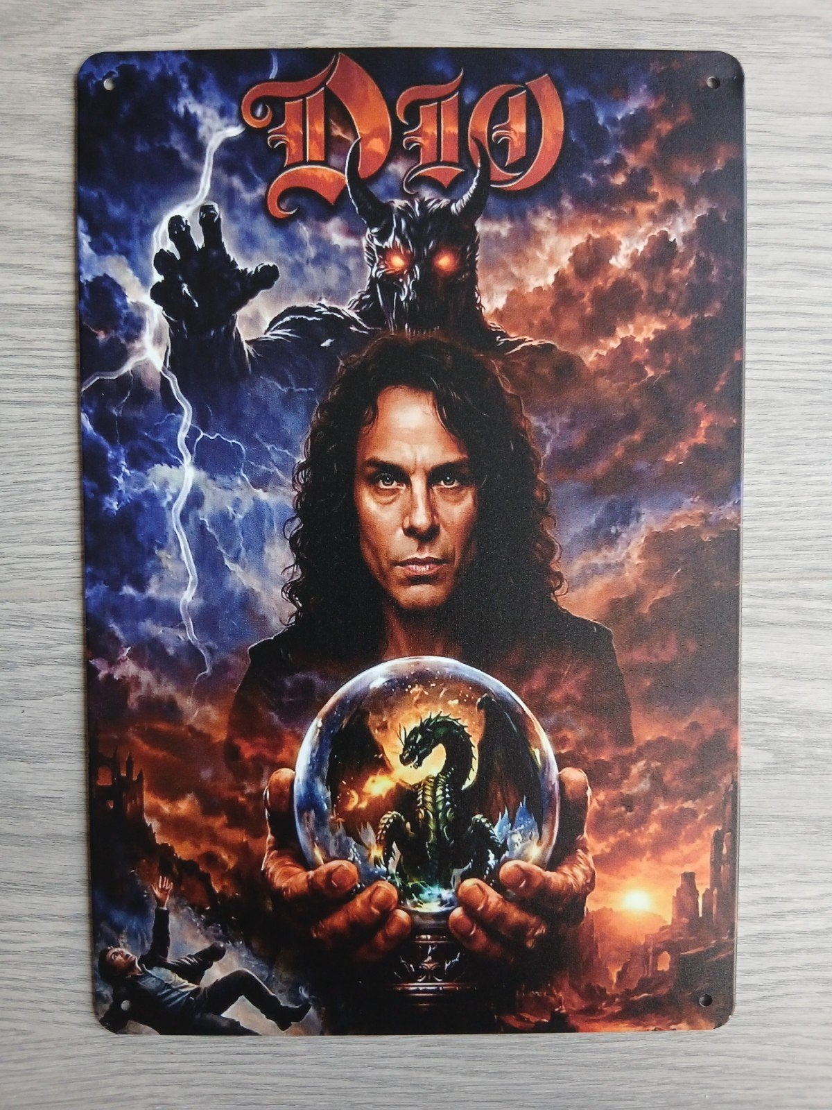 DIO 20x30 cm Metalen Reclamebord, Ophalen of Verzenden, Nieuw, Poster, Artwork of Schilderij