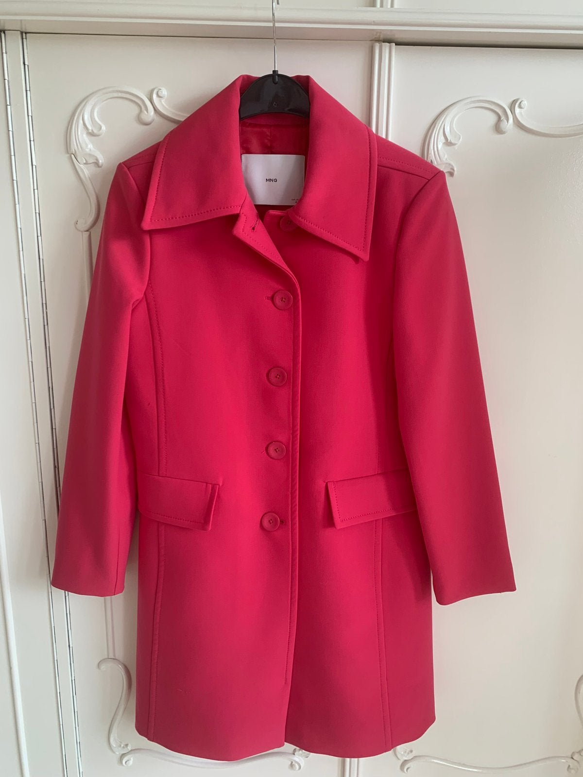 Nieuw fuchsia roze jas Mango maat S 36, Ophalen of Verzenden, Nieuw, Maat 36 (S), Roze