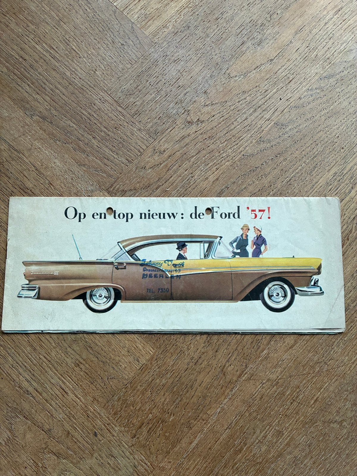 1957 Ford brochure, Verzenden, Gelezen, Ford