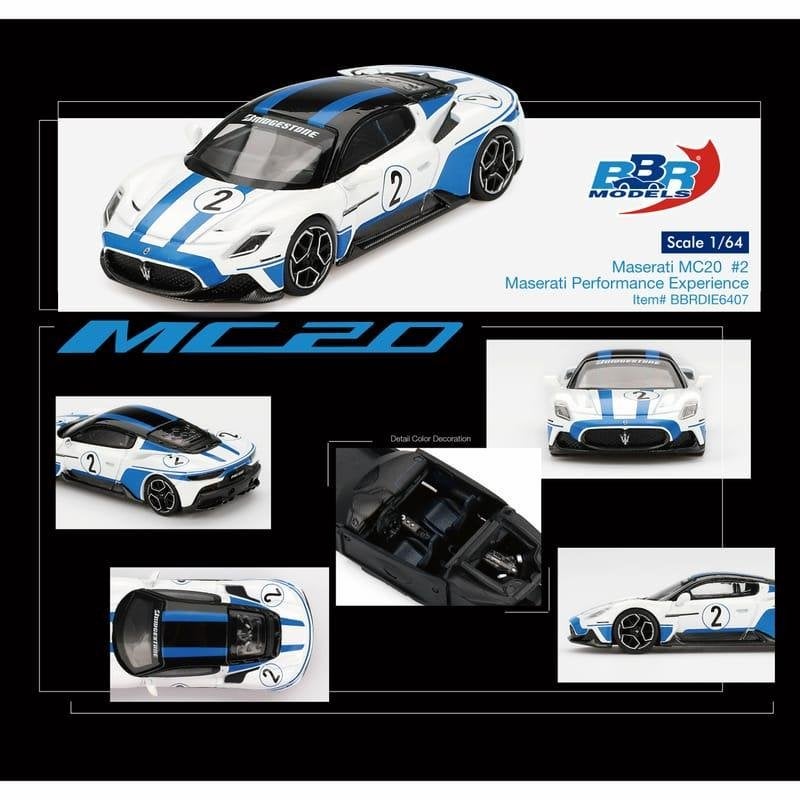 BBR Models 2024 Maserati MC20 #2 Performance Experience, Www.rubensmodelautos.nl, Auto, Ophalen of Verzenden, Zo goed als nieuw