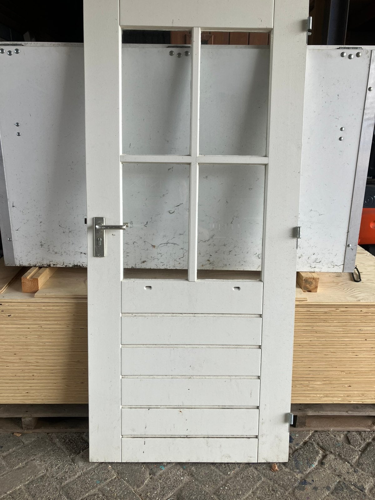Buitendeur met glas, Ophalen, 200 tot 215 cm, Glas, Buitendeur