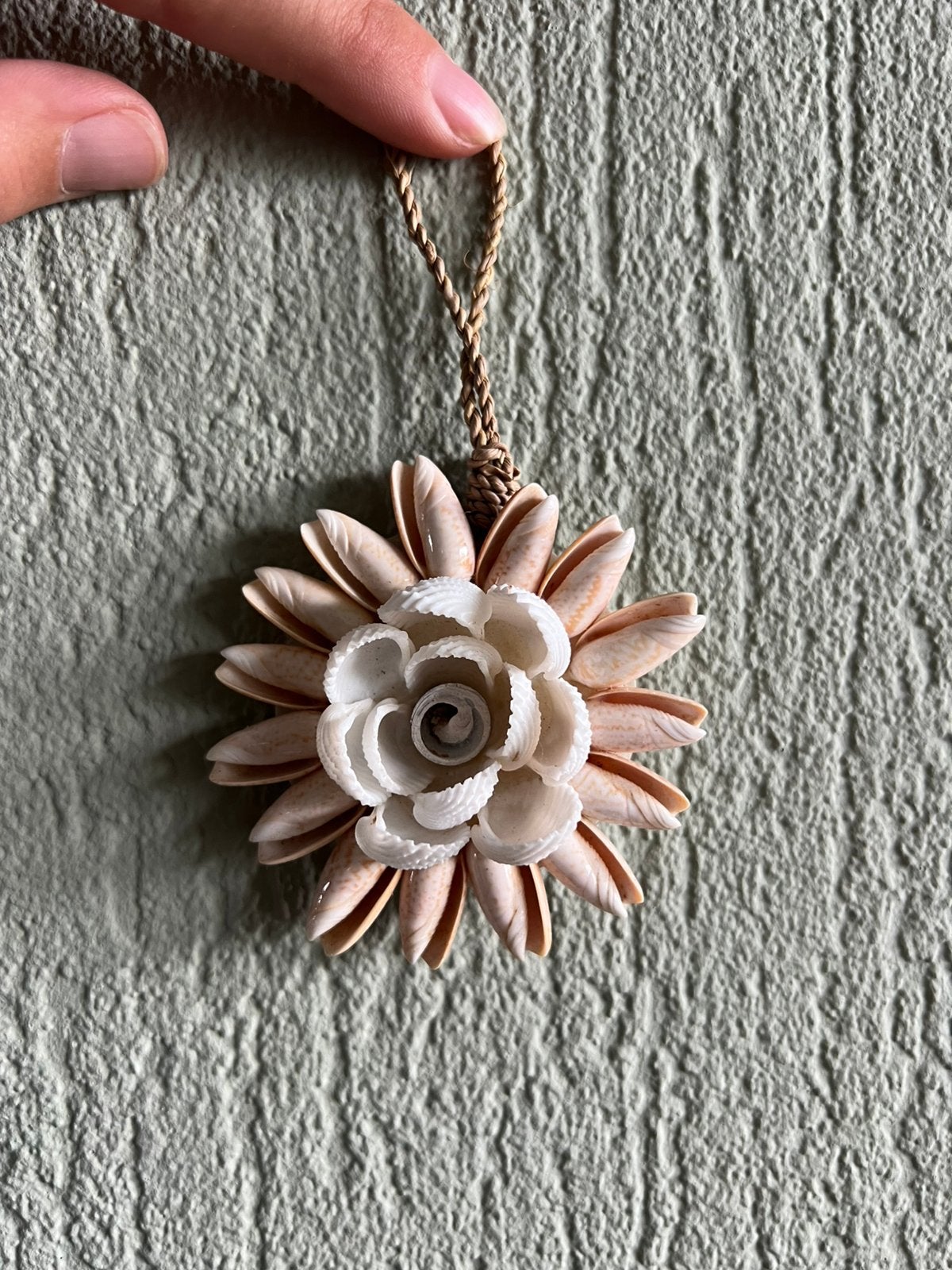 Bali schelpen hanger Boho, Huis en Inrichting, Woonaccessoires | Overige, Ophalen of Verzenden, Nieuw, Beige, Boho