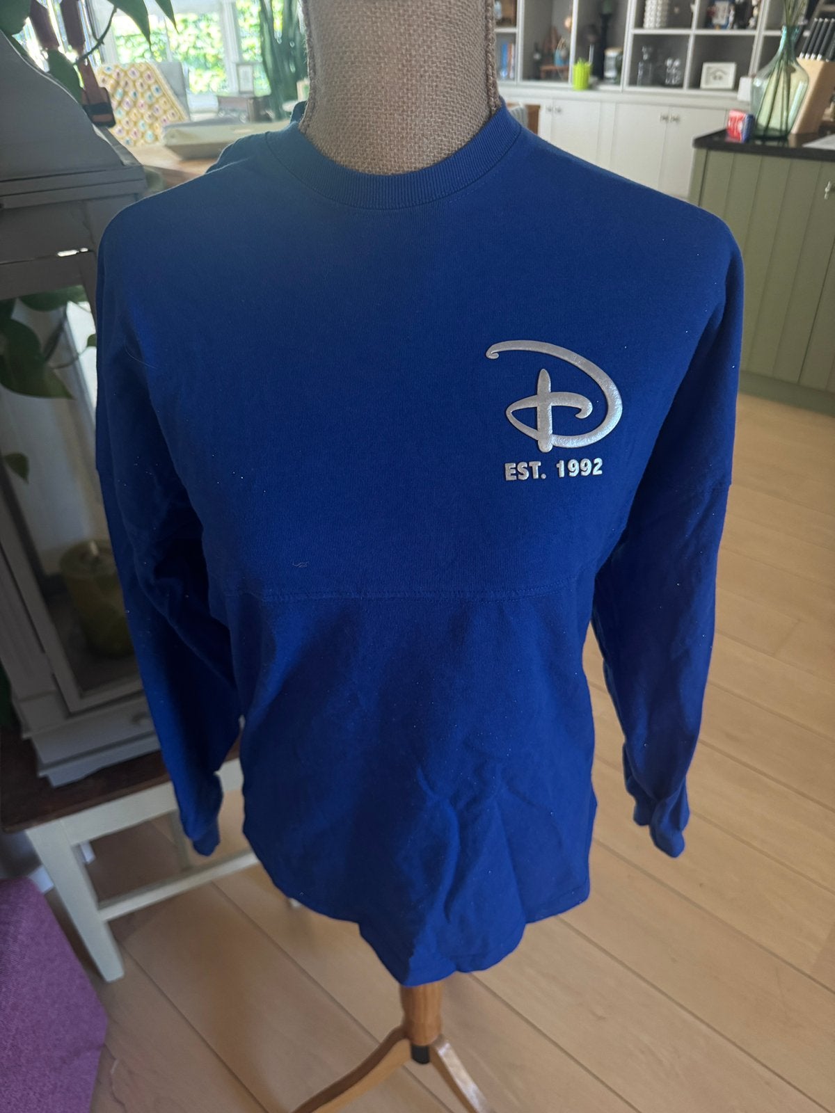 Disneyland paris spirit jersey blue glitter official, Ophalen of Verzenden, Nieuw, Overige maten, Blauw