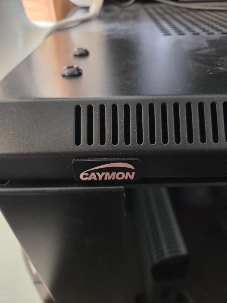 Caymon serverrack, Ophalen, Zo goed als nieuw, Glas, Plaatstaal