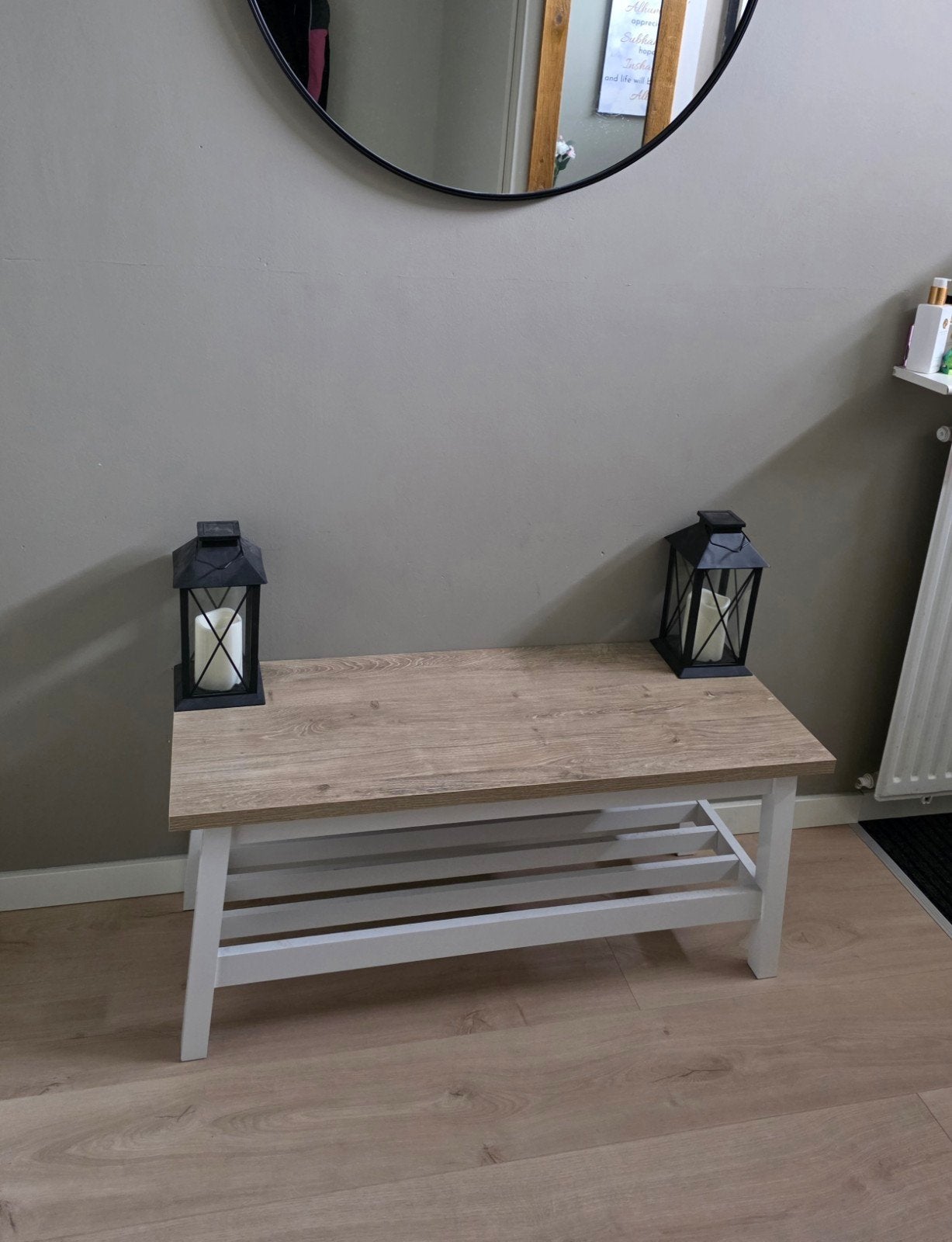 gang bankje / bijzet tafel, Huis en Inrichting, Ophalen, Zo goed als nieuw, 25 tot 50 cm, Rechthoekig