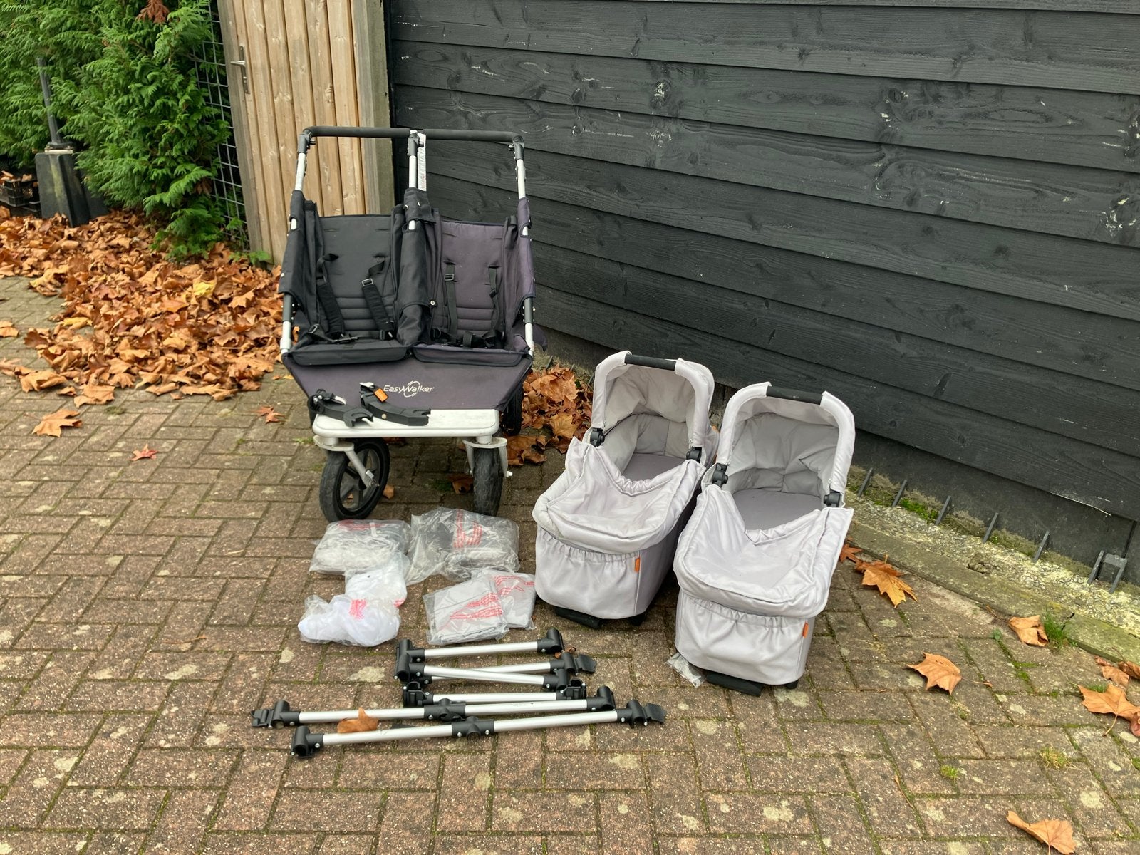 Easywalker Duo wandelwagen - Zeer compleet, Overige merken, Gebruikt, Duowagen, Ophalen of Verzenden