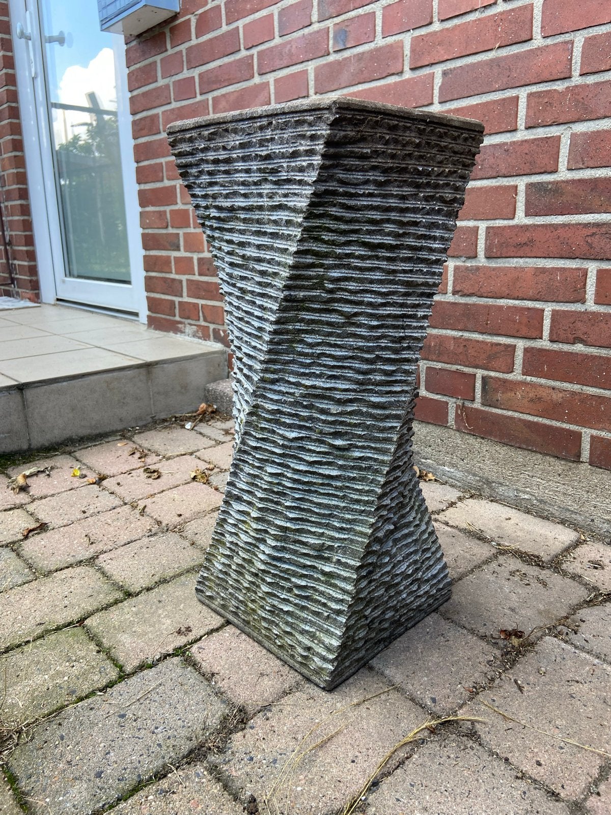 Granieten Zuil ‘Chiang’60 cm Waterornament of Sokkel, Tuin en Terras, Ophalen, Gebruikt