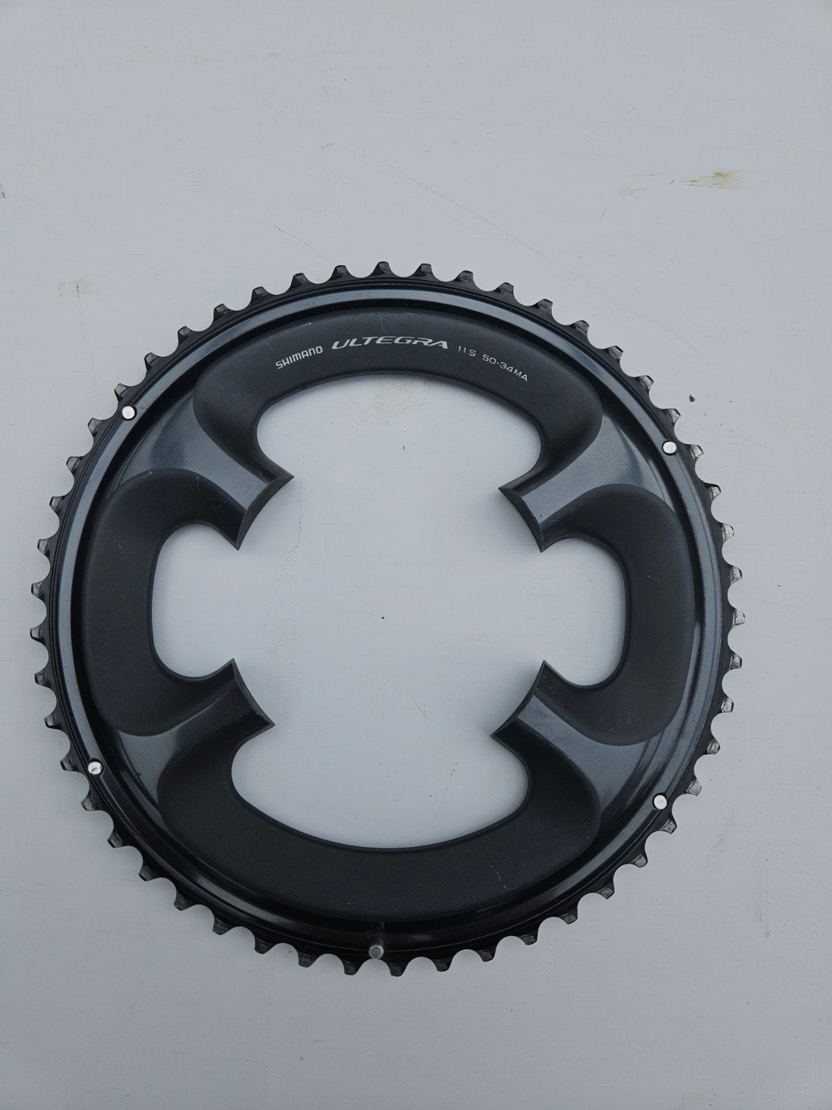 Shimano Ultegra 11s 50-34MA Tandwiel, Crankstel of Pedalen, Gebruikt, Ophalen of Verzenden, Aluminium