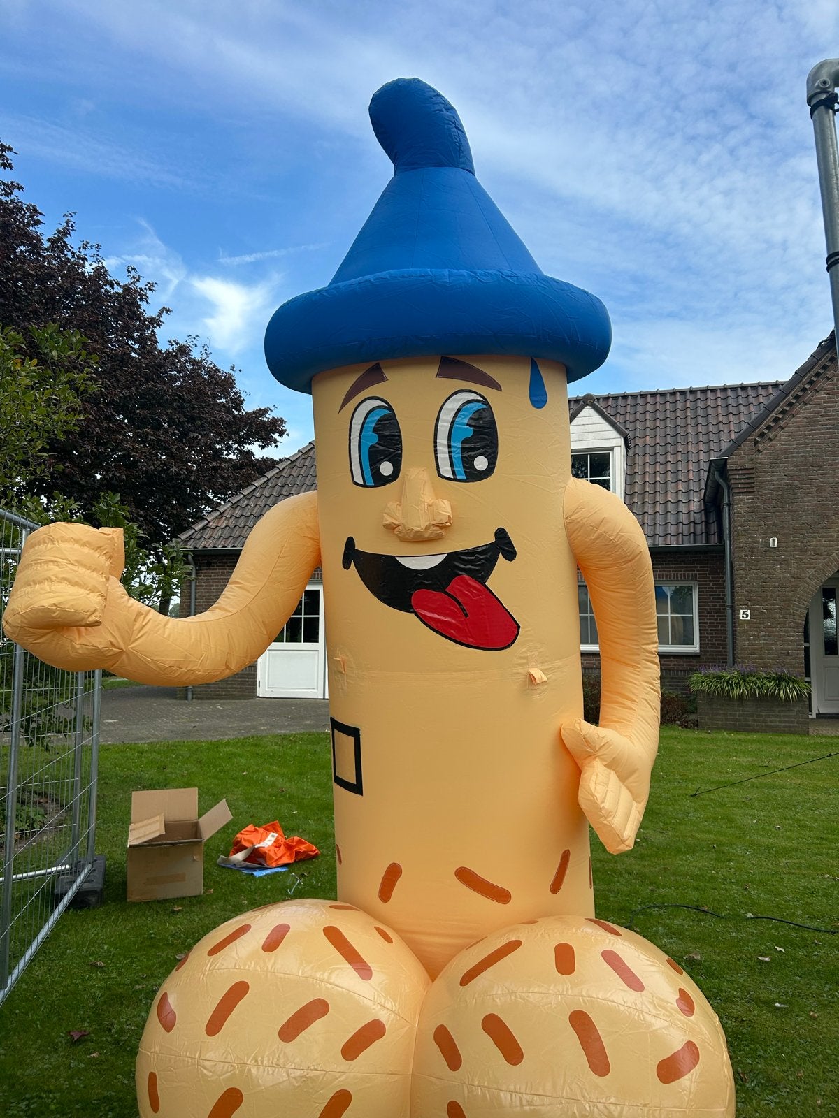 Opblaasbare Feestpop - Humoristische Decoratie, Ophalen, Gebruikt