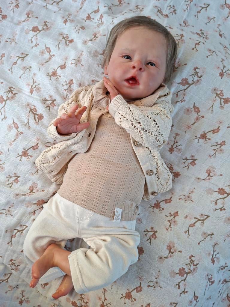 Reborn baby pop, Verzamelen, Poppen, Ophalen of Verzenden, Nieuw, Babypop, Levensecht of Reborn