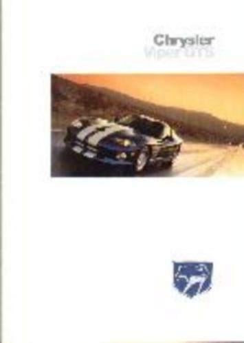 Chrysler Viper Coupe (GTS) fraaie brochure/auto folder '99, Ophalen, Zo goed als nieuw, Overige merken