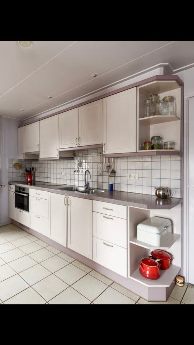 Complete keuken met Bosch oven te koop, Ophalen, Gebruikt, Overige materialen, Wit