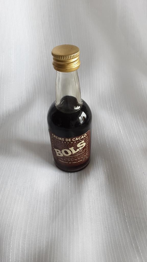 BOLS CREME DE CACAO klein flesje, miniatuur (nr. 6), Verzamelen, Ophalen of Verzenden, Nieuw, Gebruiksvoorwerp