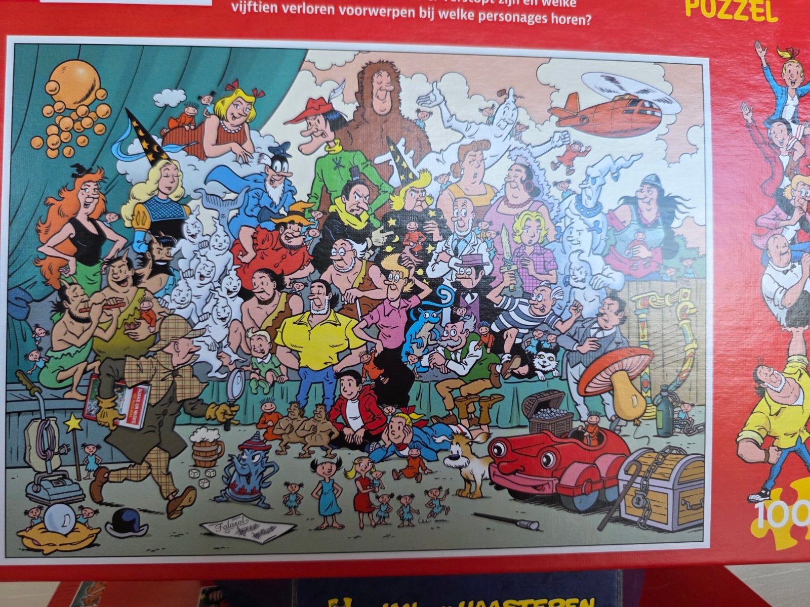 leuke legpuzzel SUSKE en WISKE 1000st, Ophalen of Verzenden, 500 t/m 1500 stukjes, Zo goed als nieuw, Legpuzzel