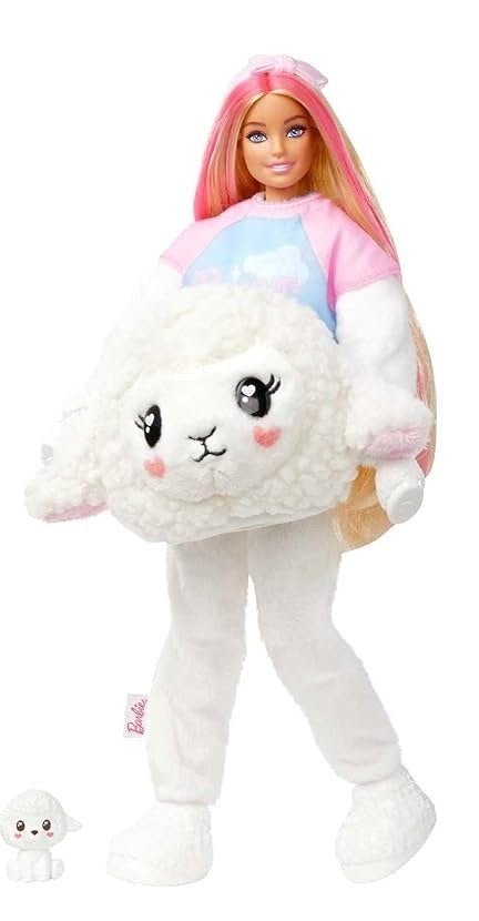 Barbie Cutie Reveal Schaap Pop met Roze Haar, Ophalen of Verzenden, Zo goed als nieuw, Barbie