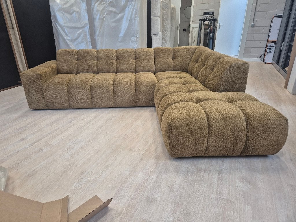 Nieuwe hoekbank van 1.999,- voor 999,- 280x220cm SAMPLE SALE, Huis en Inrichting, Banken | Bankstellen, Ophalen, 250 tot 300 cm