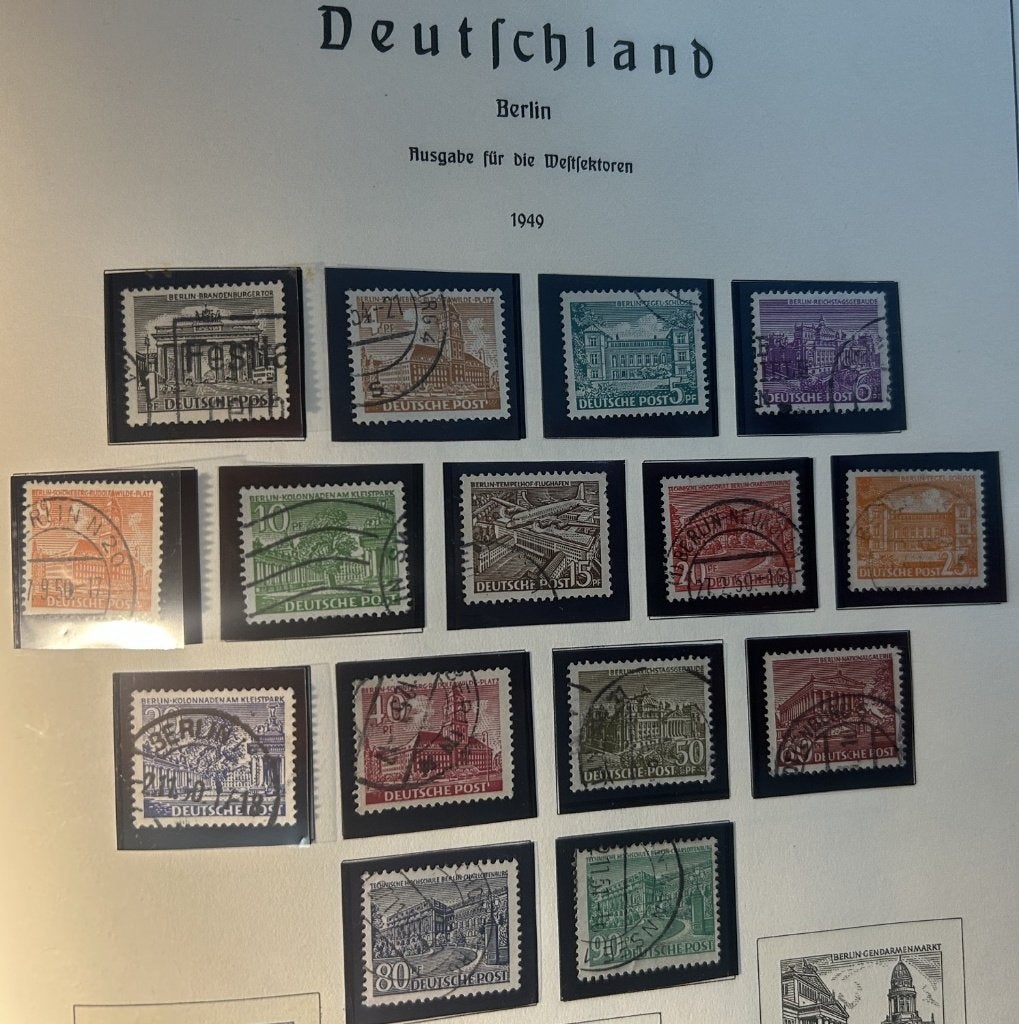 Postzegels Duitsland  Deutsche post 1949, Ophalen of Verzenden, Overige periodes, Gestempeld
