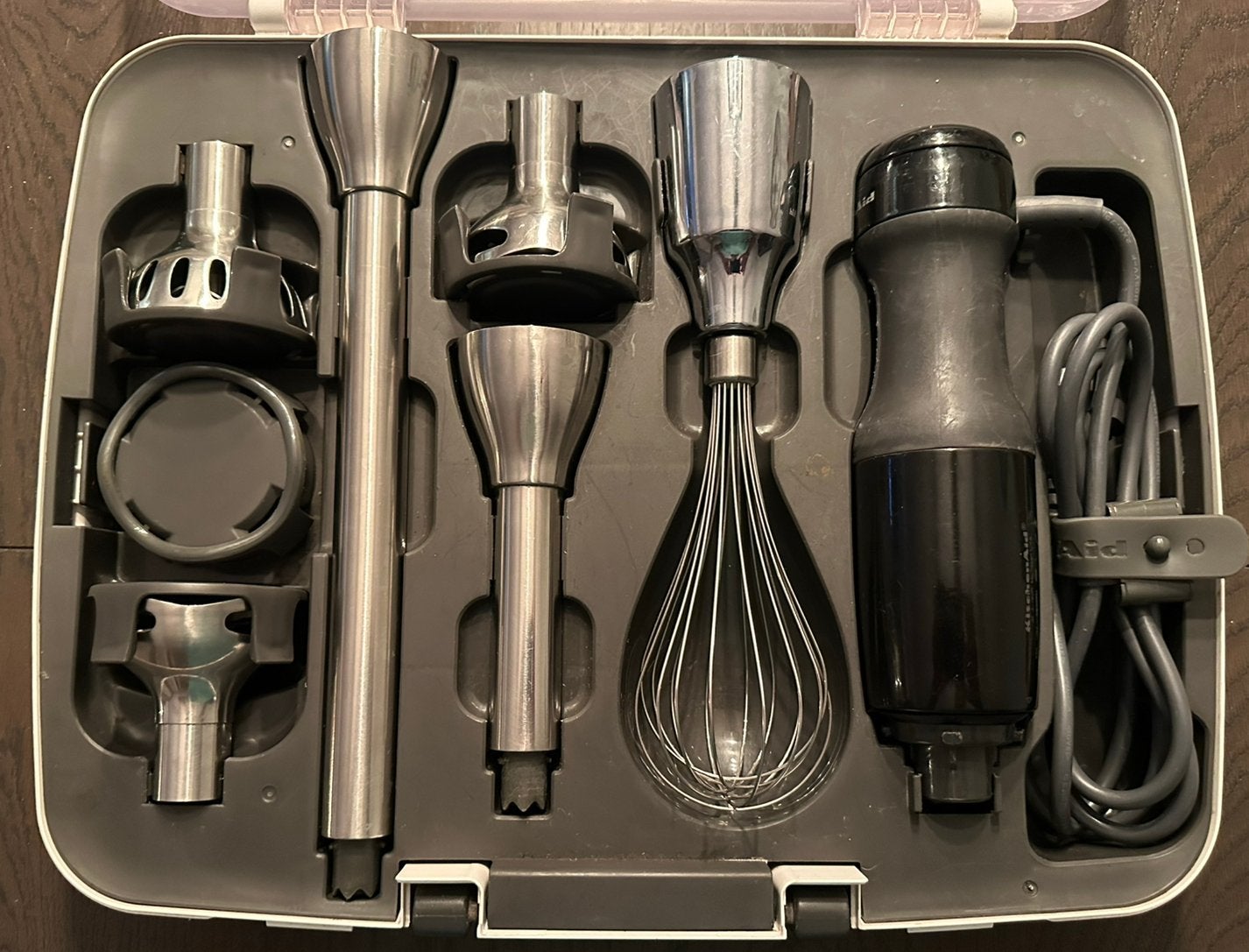 KitchenAid Staafmixer Set - Compleet, in prima staat, Ophalen of Verzenden, Gebruikt, Blender-accessoire