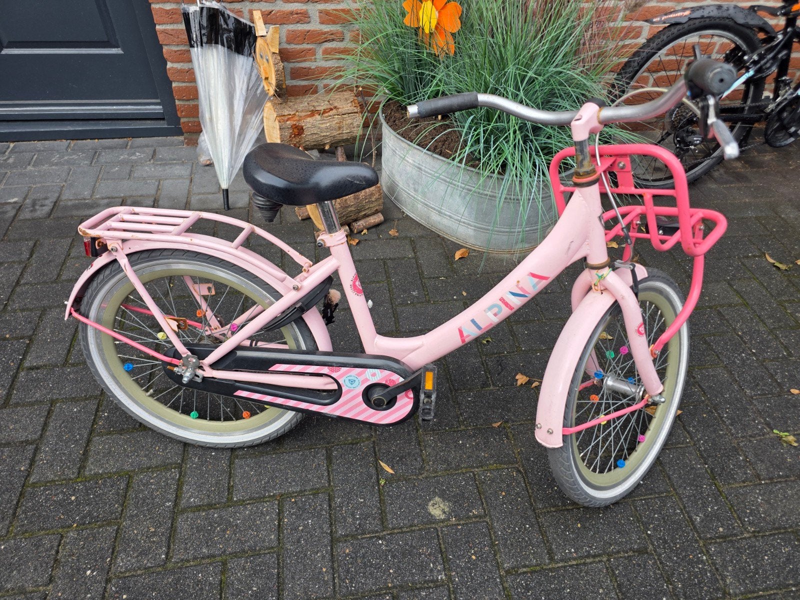 Alpina kinderfiets 20 inch - Roze, Terugtraprem, Alpina, Ophalen of Verzenden, 16 tot 20 inch