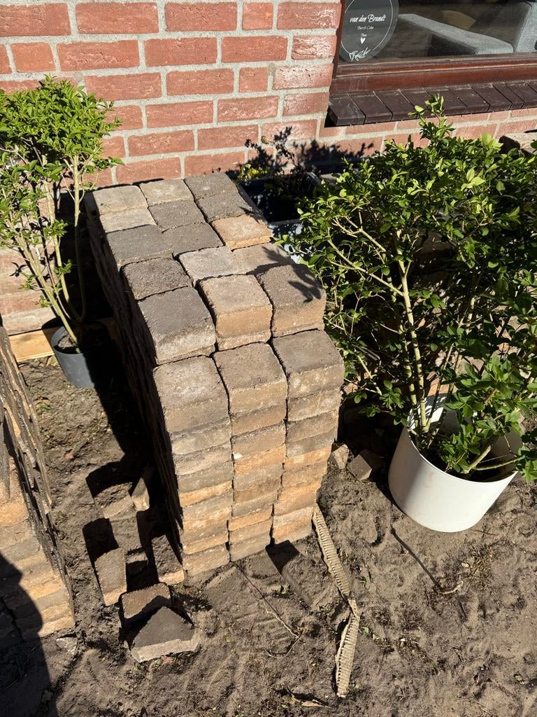 Koppel Stones grote hoeveelheid 11x11, Ophalen, Gebruikt, Klinkers, 10 m² of meer