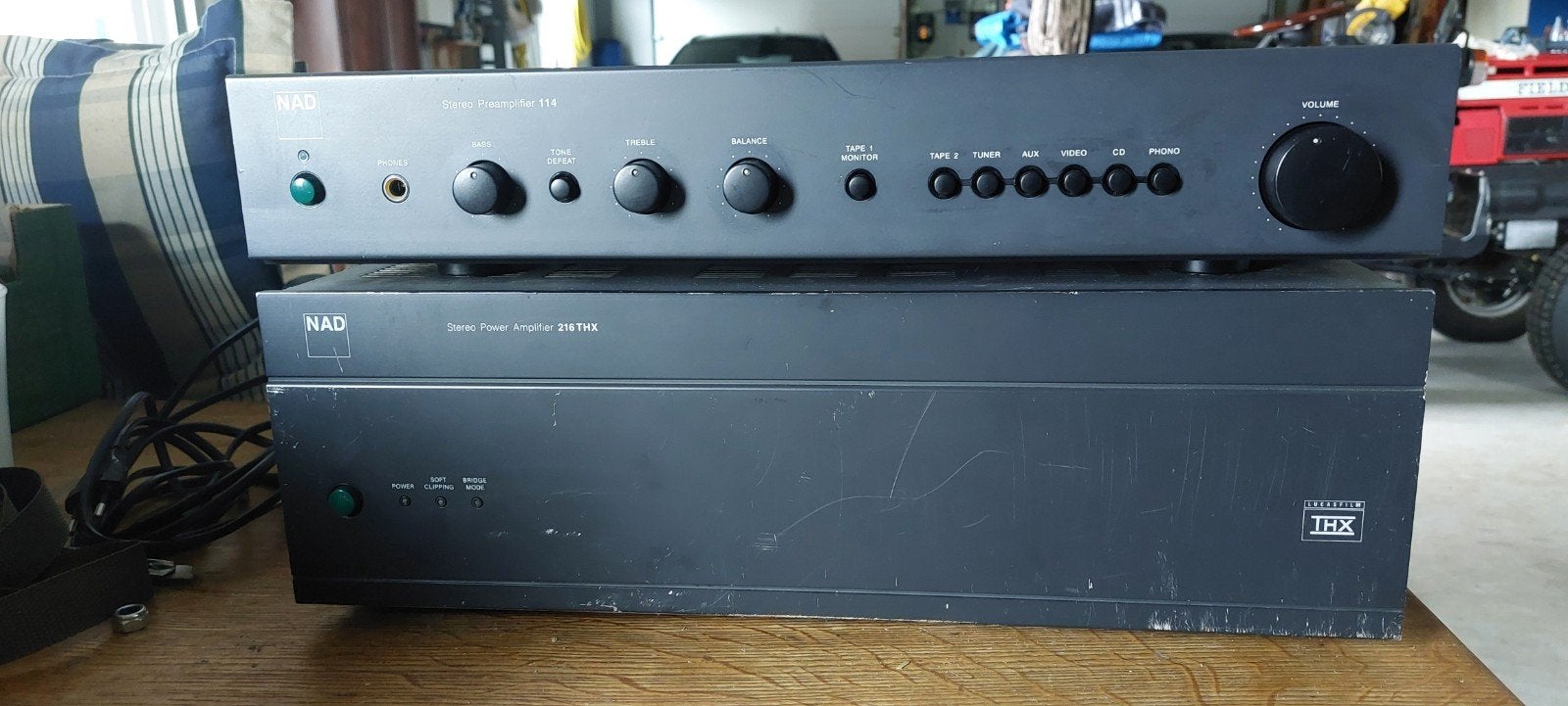 NAD eindtrap met voorversterker - technisch top!, Gebruikt, 120 watt of meer, Stereo, Ophalen