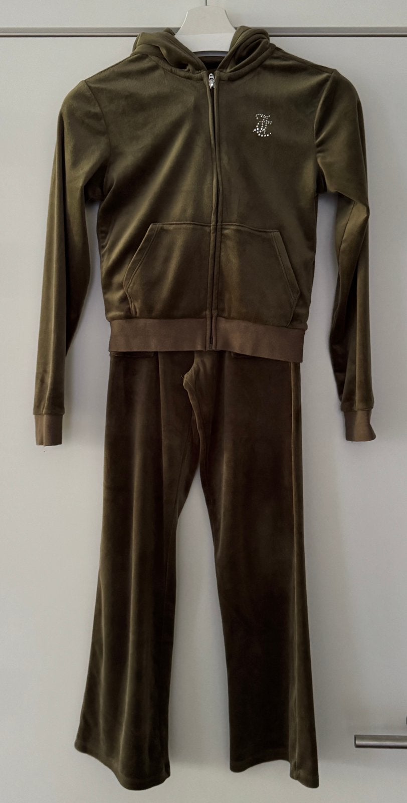 Juicy couture fluwelen broek en fluwelen vest 10/11 jaar, Verzenden, Zo goed als nieuw