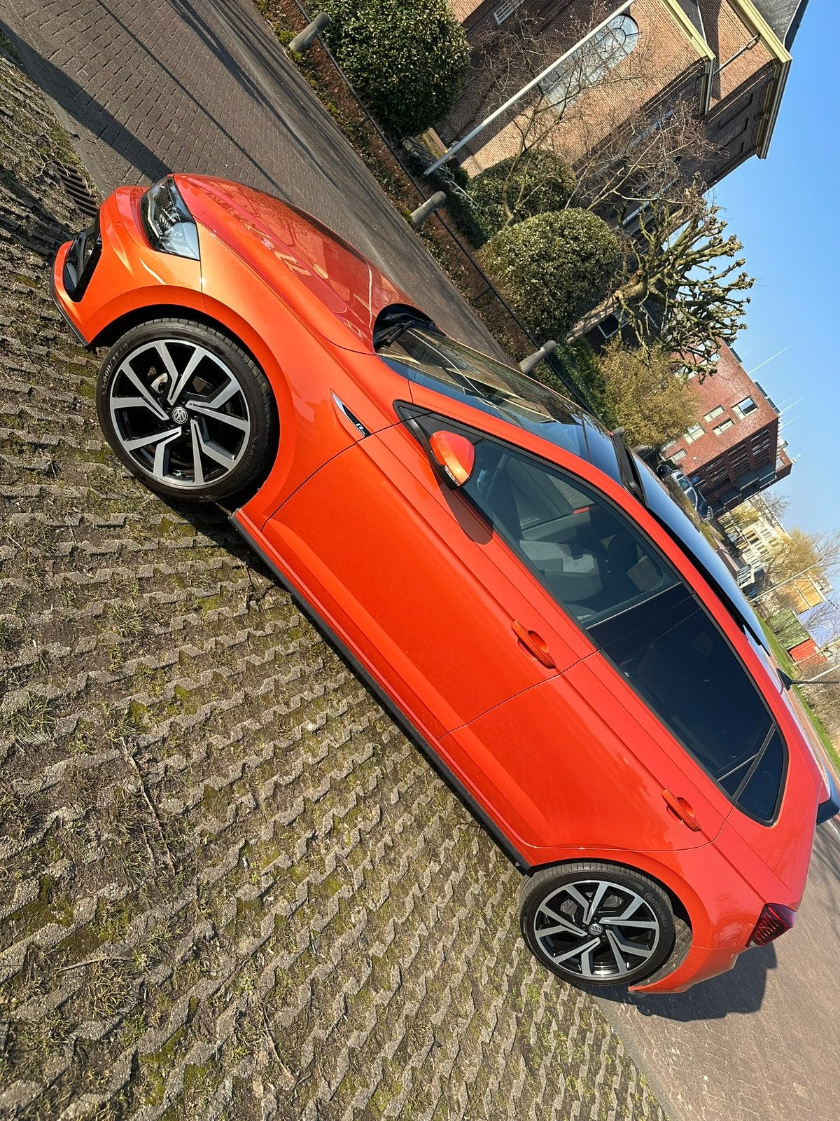 Volkswagen Polo R-line 1.0 TSI 95pk 7-DSG 2019, Auto's, Stof, Zwart, 49 €/maand, Origineel Nederlands