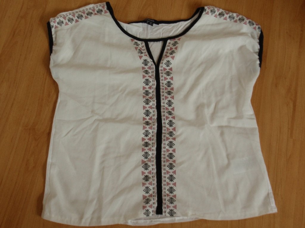 Esmara - roomwit shirt maat 40, Maat 38/40 (M), Wit, Zo goed als nieuw, Korte mouw