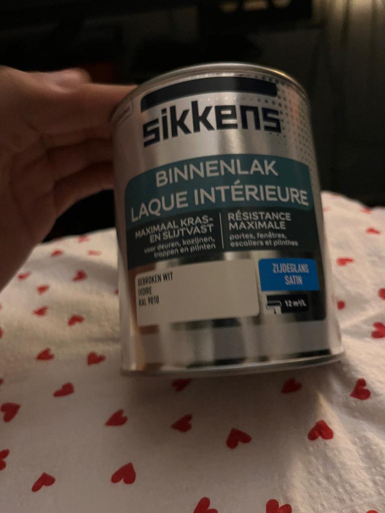 Sikkens Houtlak Binnenlak  Zijdeglans - Wit RAL 9010 750ml, Verzenden, Wit, Nieuw, Lak
