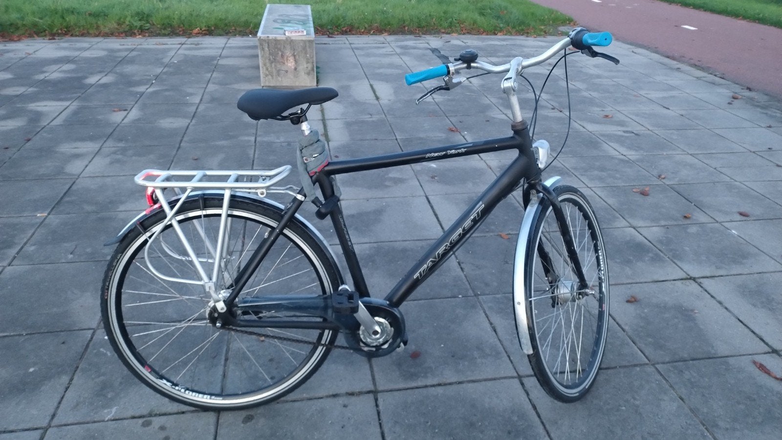 Target New York herenfiets - Zwart, 7 versnellingen, Overige merken, Gebruikt, Velgrem, Versnellingen