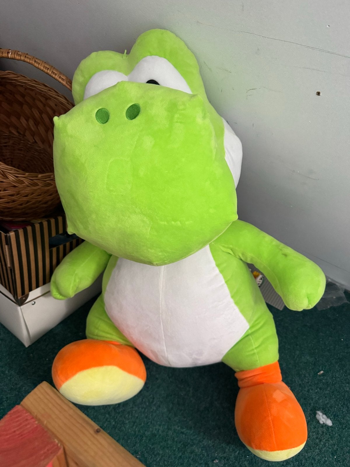 Grote Yoshi knuffel Super Mario, Ophalen, Overige typen, Nintendo, Super Mario