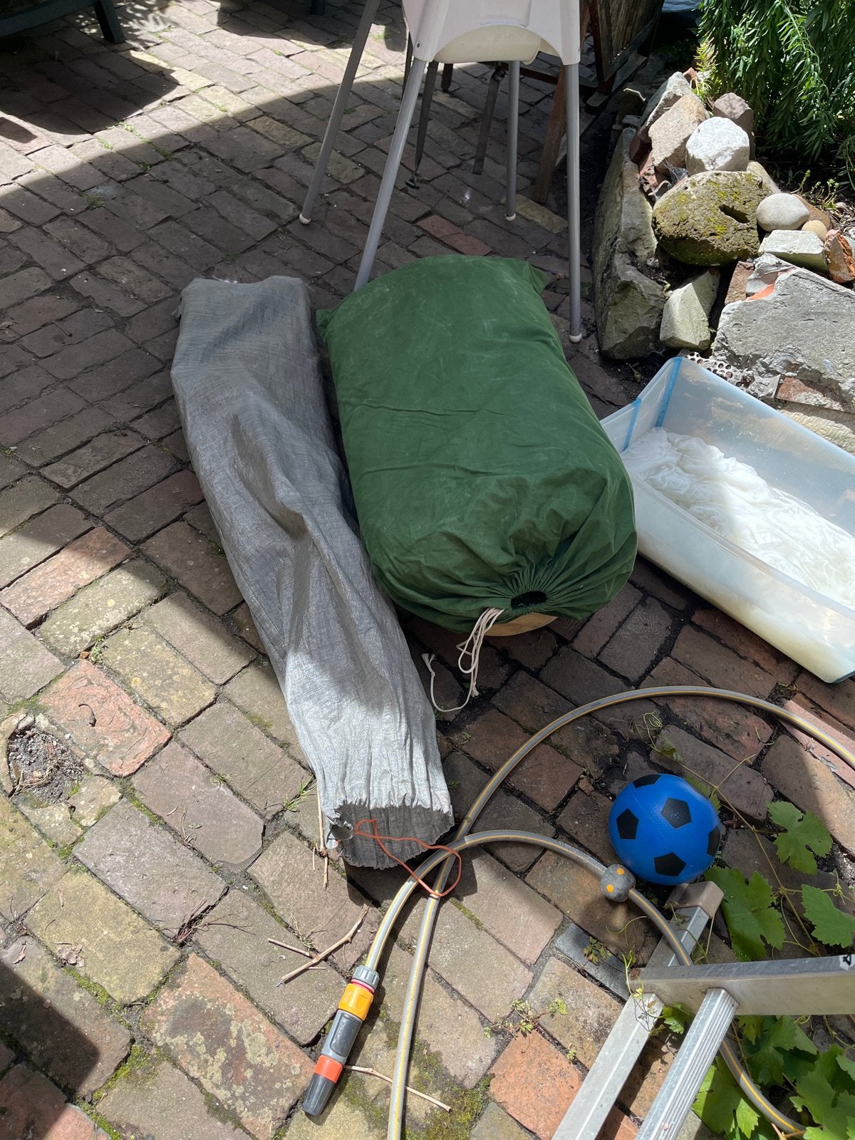 Vintage katoenen tent (ca. 30 jaar oud), Ophalen, Gebruikt, Tot en met 6