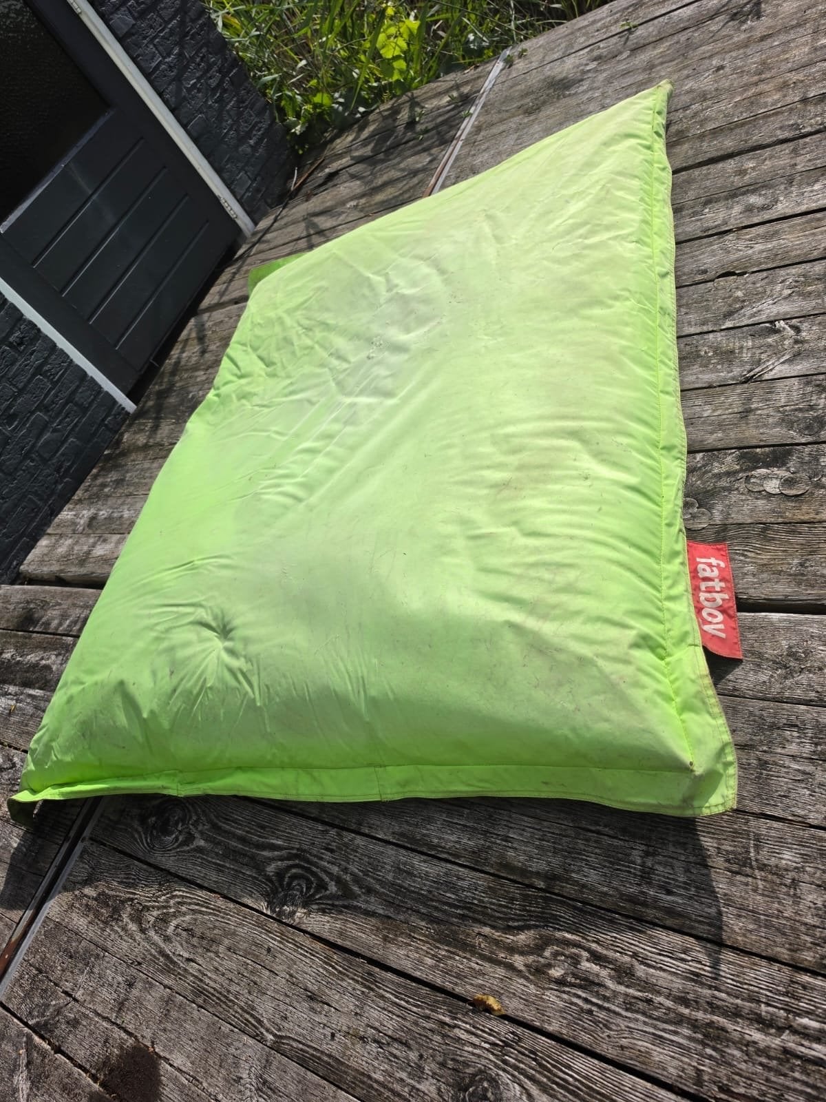 Fatboy zitzak - Comfortabel en stijlvol groen, Ophalen, Gebruikt, Groen, Zitzak