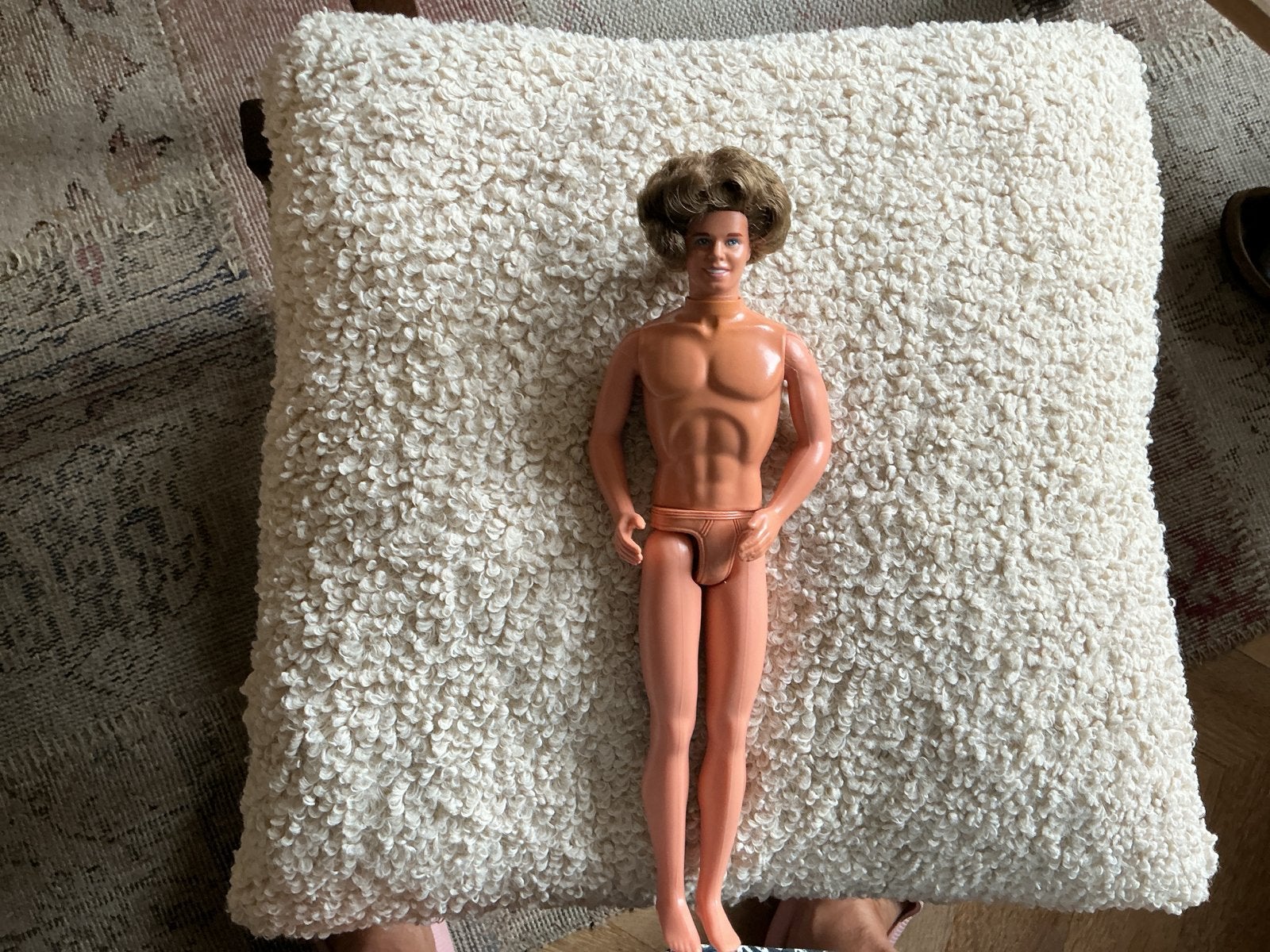 Barbie Totally Hair Ken 1991 vintage, Verzamelen, Ophalen of Verzenden, Gebruikt, Pop
