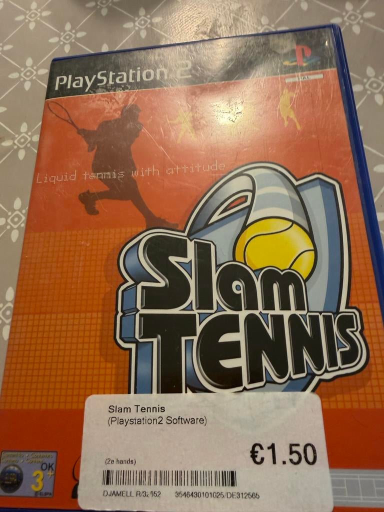 Slam Tennis - PlayStation 2 (PS2) Game, Gebruikt, 1 speler, Eén computer, Ophalen of Verzenden