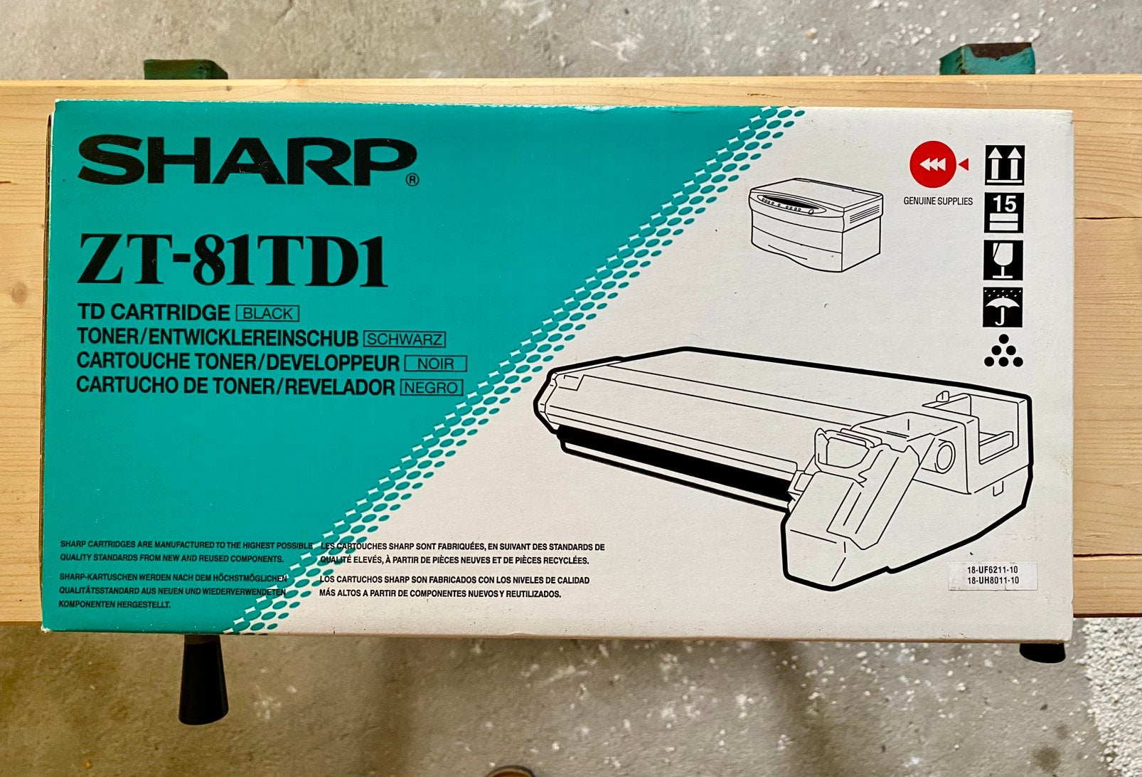 2x Sharp ZT-81TD1 toner nieuw in doos, Ophalen of Verzenden, Nieuw, Cartridge