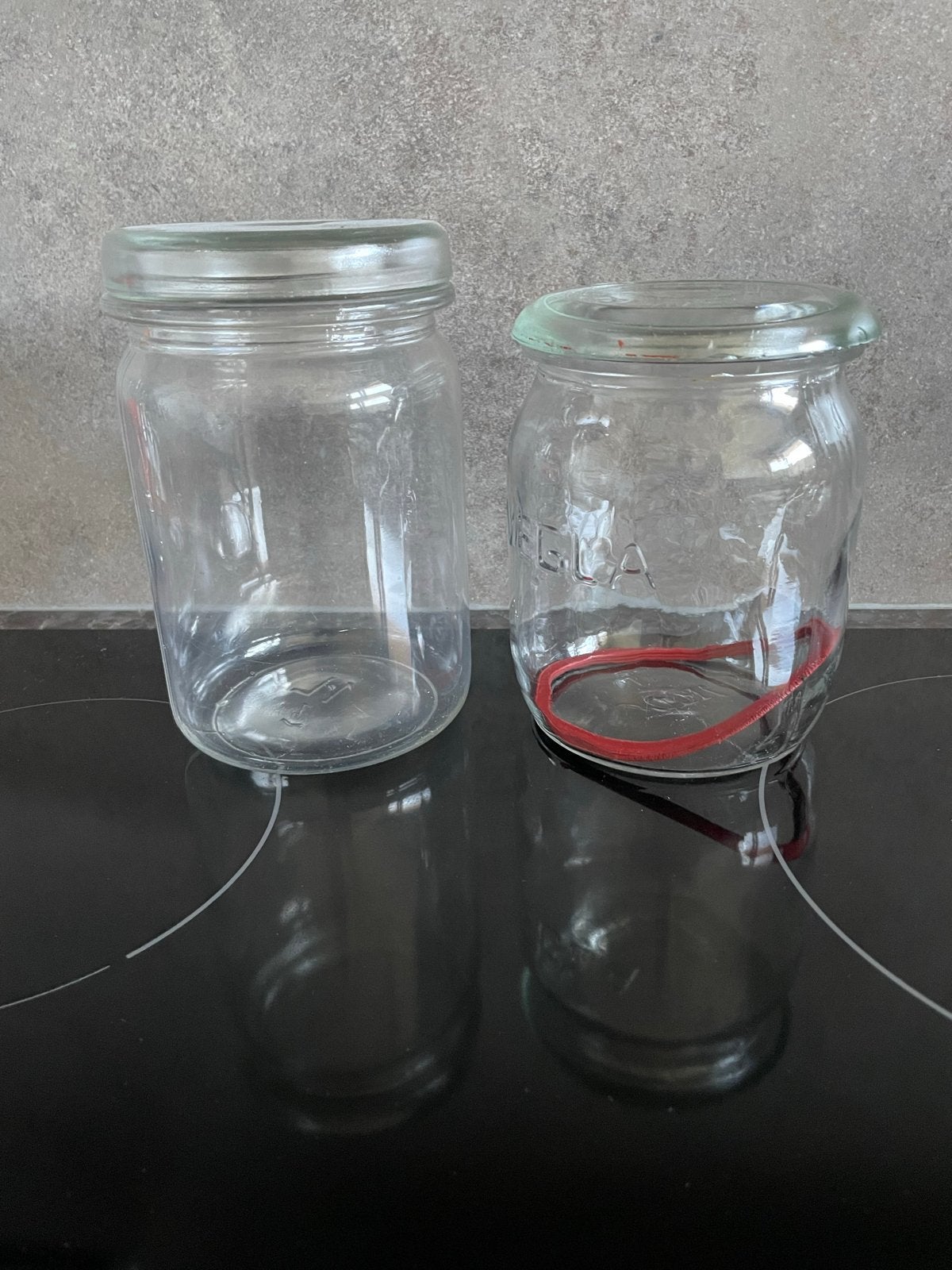 2 Weckpotten van 1 liter - Voorraadpotten Glas, Voorraadpot, Ophalen of Verzenden, Gebruikt, Glas